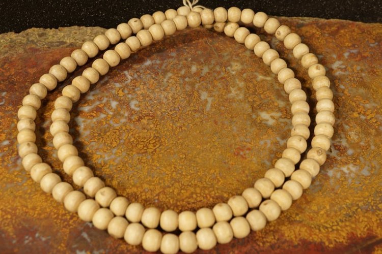 Original Tulsi 108 Round Beads Mala, 8mm, 10mm and 12mm Size (Beads Only)