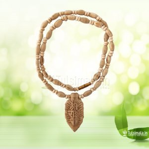 Shri Radha Charan Locket Tulsi Kanthi Mala
