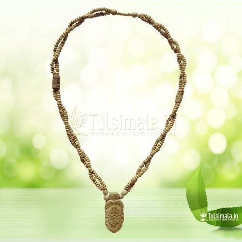Custom Design Locket Radha-Krishna Tulsi Kanthi Mala