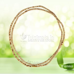 Two Round Original Tulsi Kanthi Mala Barrel Beads 2mm