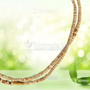 Two Round Original Tulsi Kanthi Mala Barrel Beads 2mm
