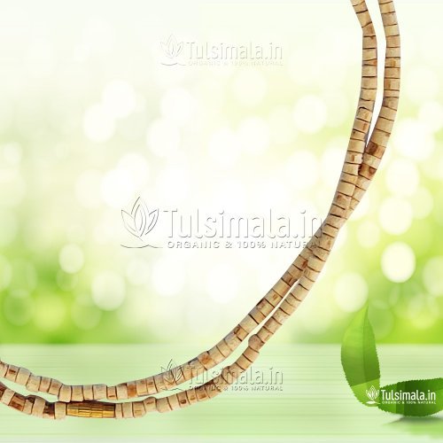 Two Round Original Tulsi Kanthi Mala Barrel Beads 2mm