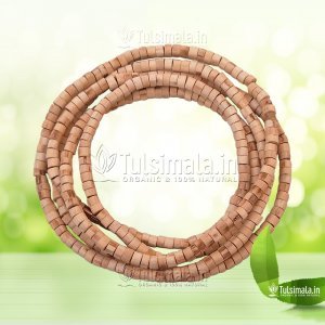 Cylindrical Shape 2 Round Pure Tulsi Kanthi Mala 2mm Beads Size