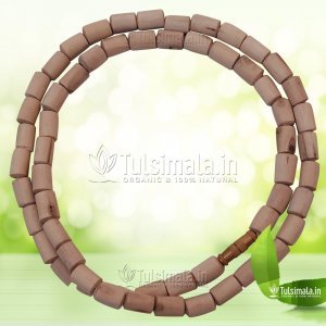 One Round Tulsi Kanthi Mala 6mm Bead Size Cylindrical Shape
