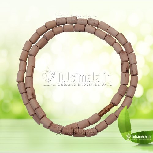 One Round Tulsi Kanthi Mala 6mm Bead Size Cylindrical Shape