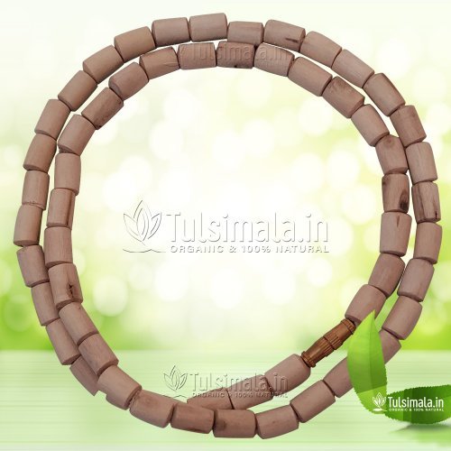 One Round Tulsi Kanthi Mala 6mm Bead Size Cylindrical Shape