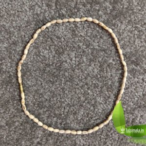 One Round  ISKCON Tulsi Kanthi Mala Oval Shape 4mm Beads Size