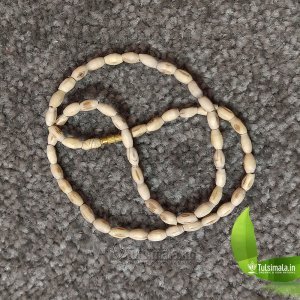 One Round  ISKCON Tulsi Kanthi Mala Oval Shape 4mm Beads Size