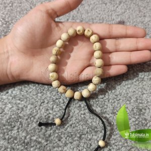 Tulsi Beads Bracelet 10mm Size with Adjustable Thread