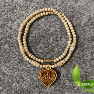 ISKCON Radha Locket Original Tulsi Beads Mala Smala Size Locket 4mm tulsi Beads