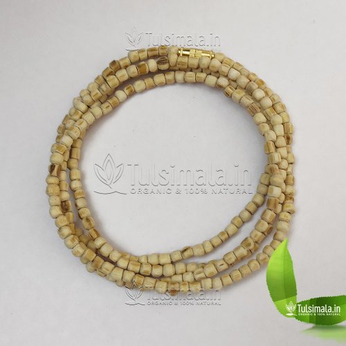 ISKCON Original Tulsi Neck Mala 2 Round 2mm Beads Size