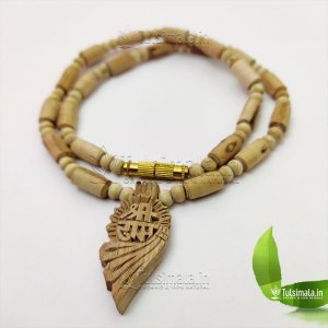 Shankh Shaped Sri Ram Locket Original Tulsi Mala