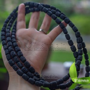 3 Round Original Tulsi kanthi Mala Radha Name Carved Beads 6mm