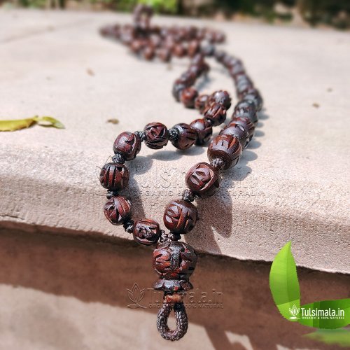108+1 Beads Japa Mala, Original Tulsi Japa Mala Radha Design 10mm