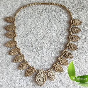 Original Tulsi 16+1 Leaf Locket Mala Shri Radha Name Handmade Design