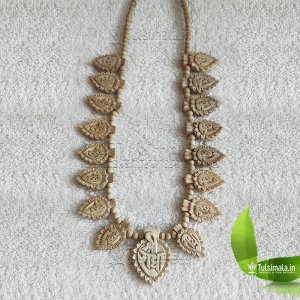 Original Tulsi 16+1 Leaf Locket Mala Shri Radha Name Handmade Design 3