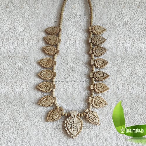 Original Tulsi 16+1 Leaf Locket Mala Shri Radha Name Handmade Design