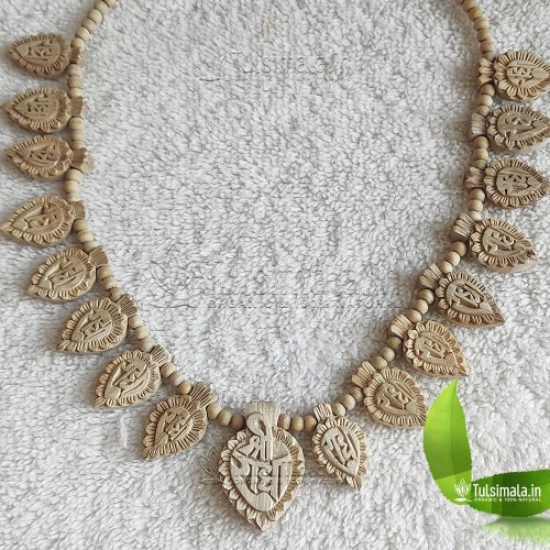 Original Tulsi 16+1 Leaf Locket Mala Shri Radha Name Handmade Design
