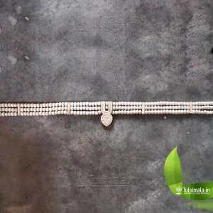 Pure Tulasi Kanthi Mala With 3 Row Tilak Handmade Original Tulsi Beads