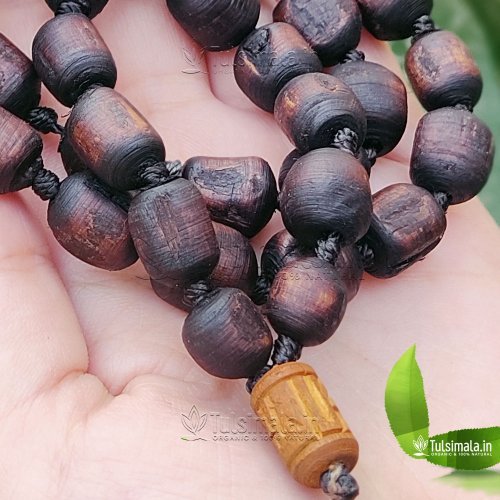 Custom Design Original Tulasi Kanthi Mala Dark Color 25 Inches