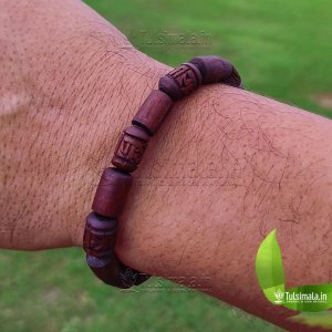Barrel Beads Radha Naam Hand Bracelet