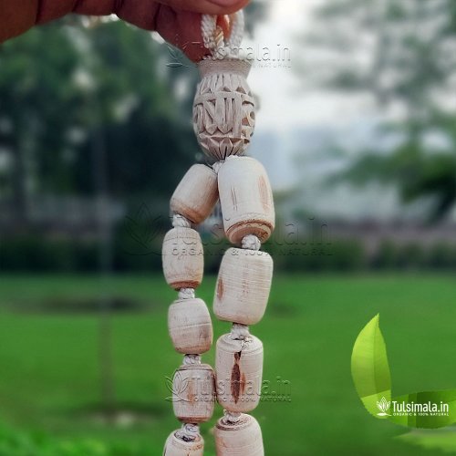 Shyama Tulsi 108+1 Beads Japa Mala barrel Beads