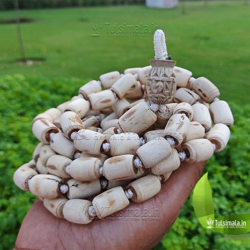 Shyama Tulsi 108+1 Beads Japa Mala barrel Beads