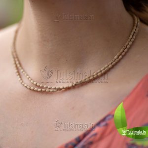 Oval Shape Original Tulasi 2 Round Kanthi Mala for Women & Kids
