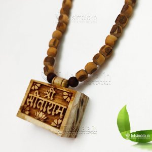 Small Bhaktmal Tulsi Locket Mala Sri Sitaram Name Original Tulsi Mala Locket