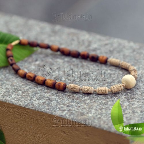 Antique Design Original Tulsi Kanthi Mala 8mm Beads