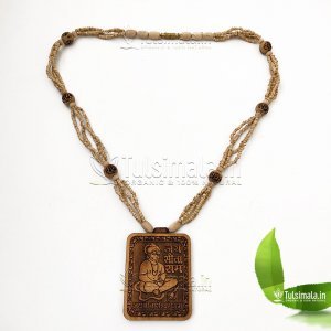 Sitaram Tulsi Locket Mala 4 Layer Original Tulsi Beads Mala