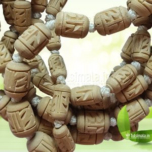 108+1 Original Tulsi Beads Radha Carving 12mm Bead Size