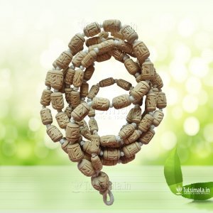 108+1 Original Tulsi Beads Radha Carving 12mm Bead Size