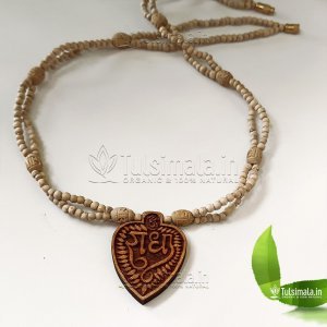 Shri Radha Beautiful Design Locket Mala Original Tulsi Beads Mala