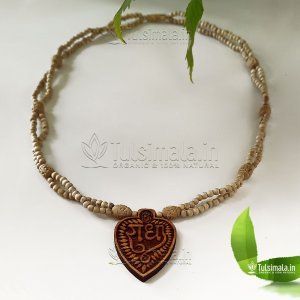 Shri Radha Beautiful Design Locket Mala Original Tulsi Beads Mala
