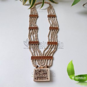 Original Tulsi Beads Shri Sitaram Panch Layer Bhakmal Locket Mala 3