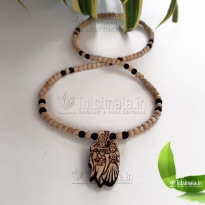 Shri Radha Krishna Jugal Jodi ISKCON Tulsi Kanthi Mala 4mm