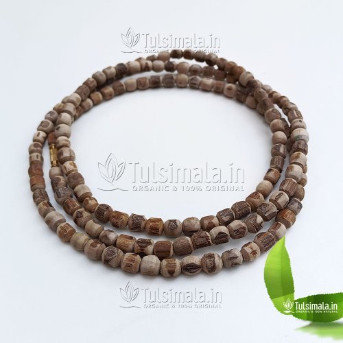 3 Round Tulsi Kanthi Mala 10mm Beads Size 51 Inches Length