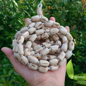 108+1 Beads Original Tulsi Japa Mala Barrel 14mm Beads