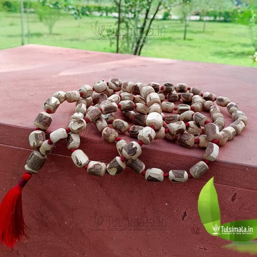 108 Beads Pure Tulsi Beads Japa Mala Custom Hand Made 18-14 mm Beads Size