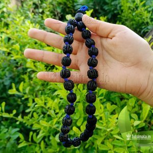 27+1 Beads ISKCON Shyama Tulsi Japa Mala 14mm Radha Engraved