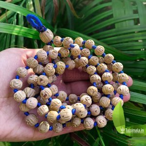 108+1 Original Tulsi Jap Mala Shri Radha Design 10mm