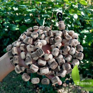 Shyama Tulsi japa Mala 108+1 Big Original 18-14mm Bead Size