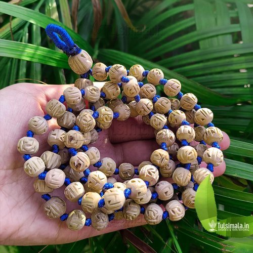 108+1 Original Tulsi Jap Mala Shri Radha Design 10mm