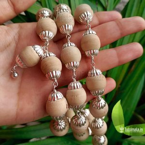 27+1 Original Tulsi Beads Mala with 92.5% Pure Silver 3
