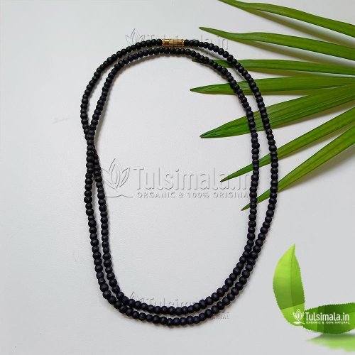 2 Round Tulsi Kanthi Mala Shyama Tulsi 3.5mm Bead Size