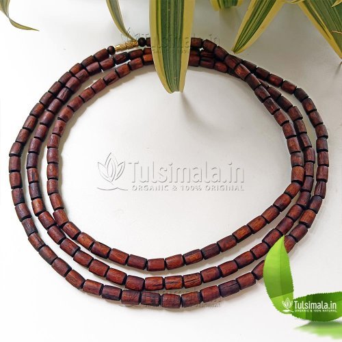 3 Round Original Tulsi Kanthi Mala in 6mm Barrel Beads