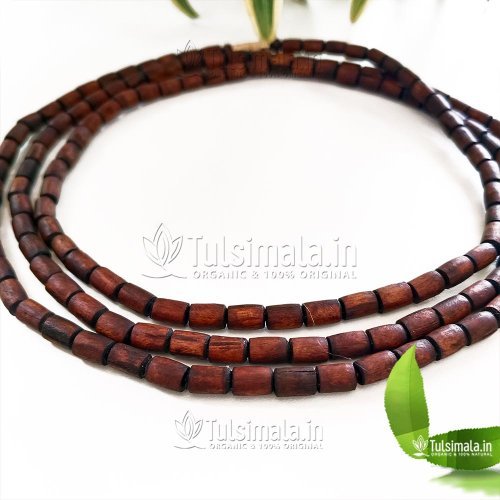 3 Round Original Tulsi Kanthi Mala in 6mm Barrel Beads