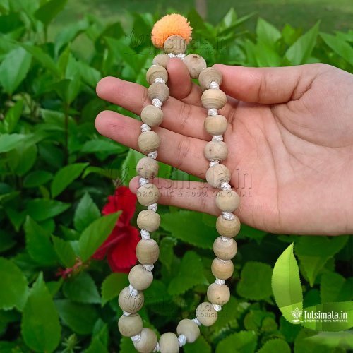 Original Tulsi Sumirani Japa Mala of 27 Beads 12mm Original  Tulasi Round Beads