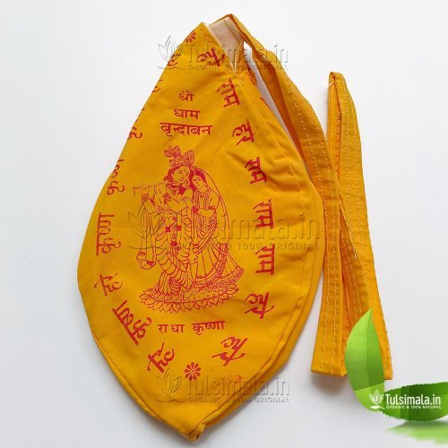 Hare Rama Hare Krishna Yellow Japa Bag Premium Quality Cotton